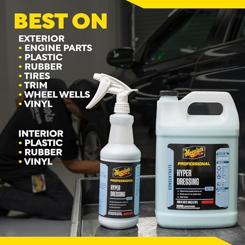 Meguiar's D170 Hyper Dressing 3.79L for interior and exterior trim, plastic, vinyl and rubber-10
