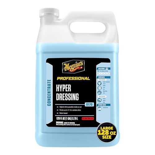 Meguiar's D170 Hyper Dressing 3.79L for interior and exterior trim, plastic, vinyl and rubber-3