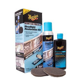Meguiar's Two-Step Headlight Restoration Kit with Cleaner and Protectant