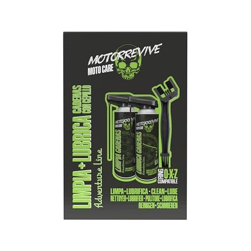 Motorrevive Adventure Line Off-Road Motorcycle Chain Maintenance Pack with Cleaner, Lubricant and Brush-6