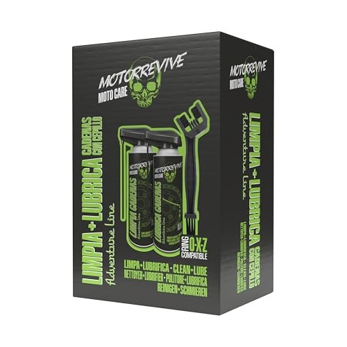 Motorrevive Adventure Line Off-Road Motorcycle Chain Maintenance Pack with Cleaner, Lubricant and Brush-7