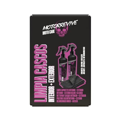 Motorrevive Motorcycle Helmet Cleaning Pack, 200ml Interior Cleaner + 200ml Exterior and Visor Cleaner with Microfibre Cloth-7
