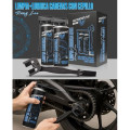 Motorrevive Racing Line motorcycle chain cleaning and lubrication pack, 380 ml cleaner + 380 ml lubricant with chain brush
