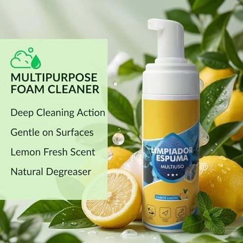 Generic Multifunctional Foam Cleaner Spray, All-Purpose Deep Cleaning Spray for Car Interior, Kitchen Grease, Bathroom and Sofa, 3PC-4