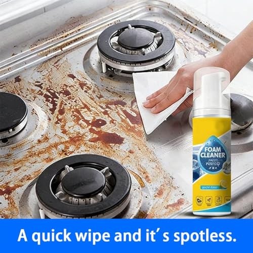 Generic Multifunctional Foam Cleaner Spray, All-Purpose Deep Cleaning Spray for Car Interior, Kitchen Grease, Bathroom and Sofa, 3PC-6