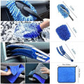 Outigu 30-Piece Blue Car Cleaning Kit with Drill Brushes