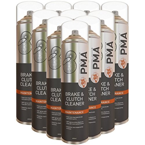 PMA Trade Quality Brake & Clutch Cleaner, Pack of 10, 600ml Tin