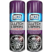 PNJB Clutch and Brake Cleaner Spray, 400ml, 2 Pack