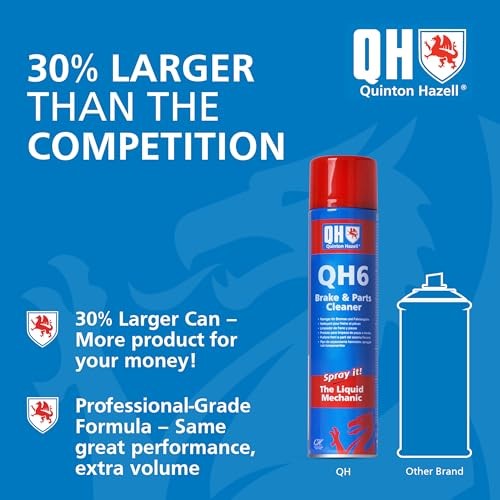 Quinton Hazell QH6 Brake Cleaner Spray 600 ml, Pack of 6-3