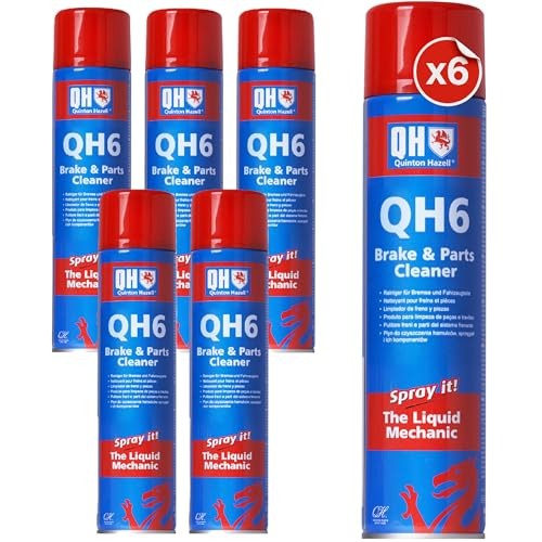Quinton Hazell QH6 Brake Cleaner Spray 600 ml, Pack of 6