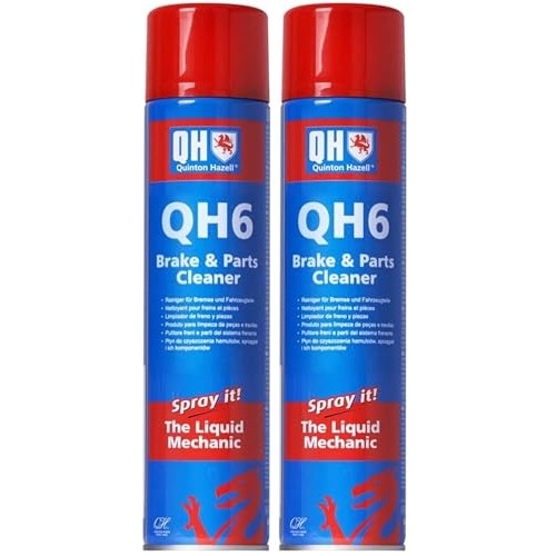 Quinton Hazell QH6 Brake Cleaner Spray 600ml, Pack of 2