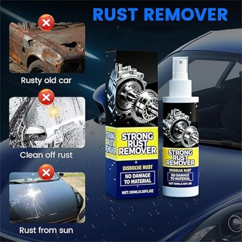 Giurui Rust Remover Spray for Metal, 3 Pcs-2