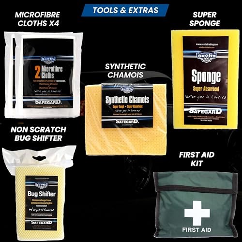 Scotts Ultimate 15-Piece Car Cleaning Kit for Interior and Exterior Valeting-6