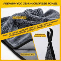 ShinetiX 9 Piece Car Cleaning Kit with 600 GSM Microfibre Towels, Wash Mitts, Brushes and Cleaning Gel