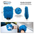 ShinyCar Premium Car Cleaning Kit with Bag, Wash Mitts, Microfibre Drying Towel, Waffle Cloths and Brushes
