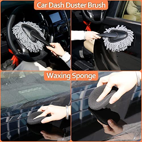 THINKWORK 17-Piece Car Cleaning Kit with Storage Box-3