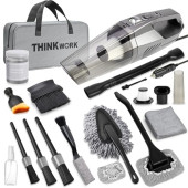 THINKWORK 21-Piece Car Vacuum Cleaner Kit with 8000Pa Handheld Vacuum