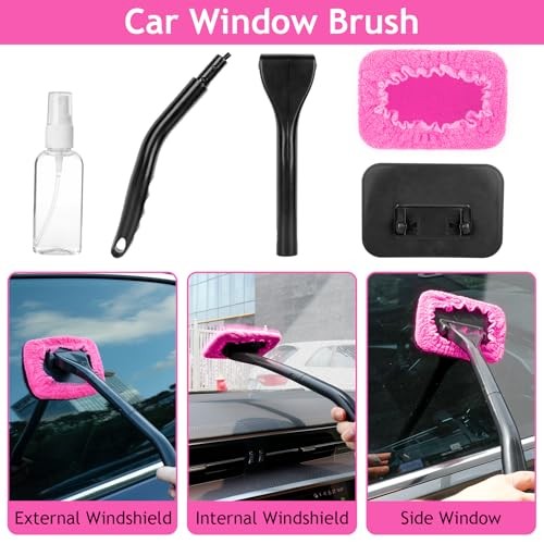 THINKWORK 17-Piece Car Detailing Kit with Brushes, Pads and Gel-1