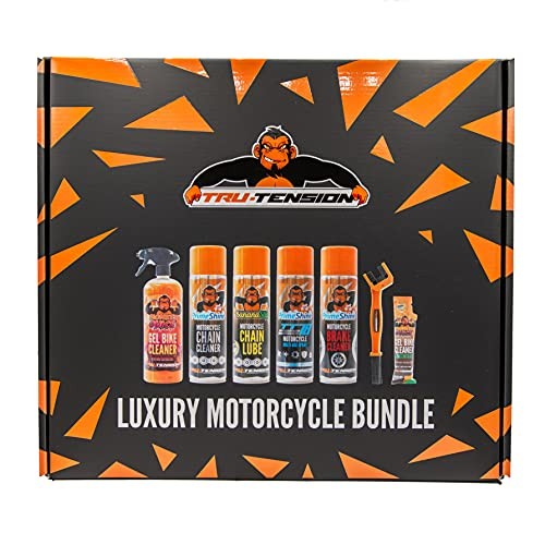 Tru-Tension Motorcycle Clean & Lube Bundle, 7 Piece