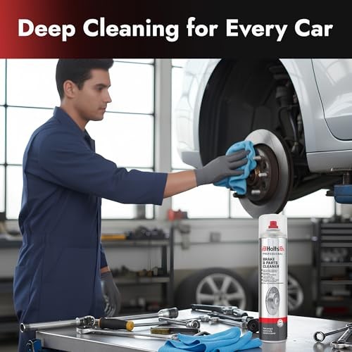 Vexjuro Holts Brake & Parts Cleaner Kit, 600ml, with 3 Detail Brushes and Microfibre Cloth-7