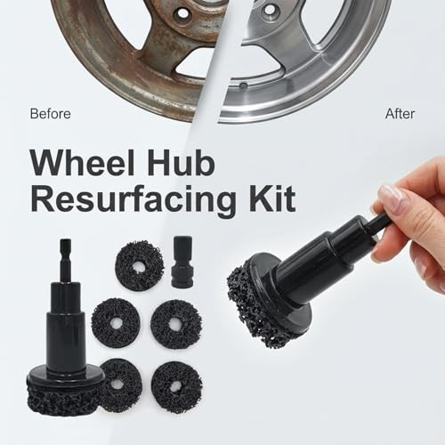 Dewlawn Wheel Hub Cleaning Kit with 5 Pads-5