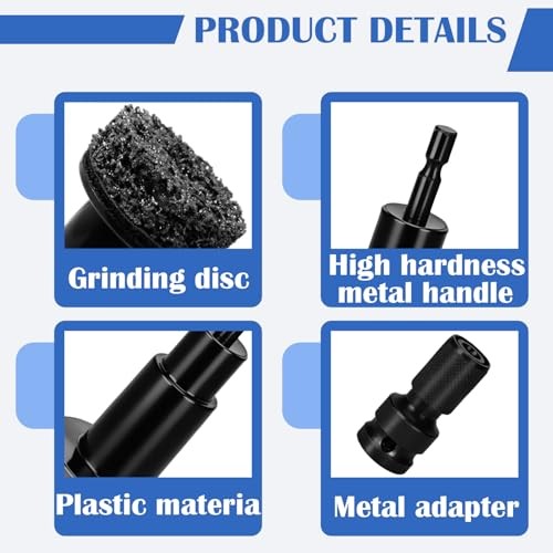 Squliicayy Wheel Hub Cleaning Kit with 6 Pads for Hubs, Studs and Rotors-2