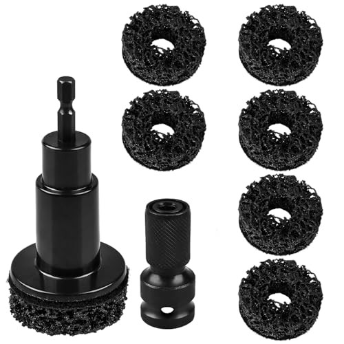 Squliicayy Wheel Hub Cleaning Kit with 6 Pads for Hubs, Studs and Rotors