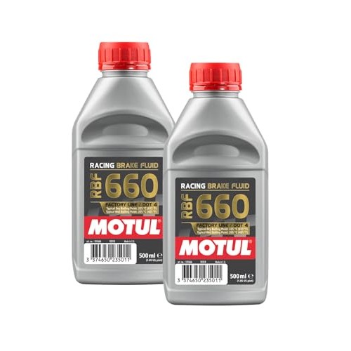 WOL Motul 101666 Factory Line RBF 660 DOT 4 Racing Brake Fluid 500ml, 2 Units