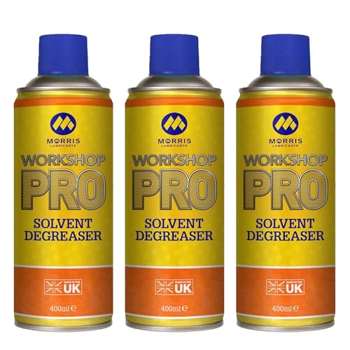 Workshop Pro solvent degreaser spray, water-washable non-caustic formula, 3 x 400ml