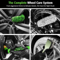 YeewayVeh 4-Piece Wheel and Tyre Cleaning Kit, Green