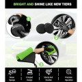 YeewayVeh 8-Piece Wheel and Tyre Brush Kit, Green (4 Pack)