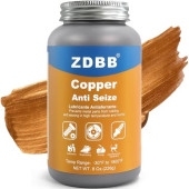 ZDBB Copper Anti-Seize Grease 8oz Brush Top Bottle