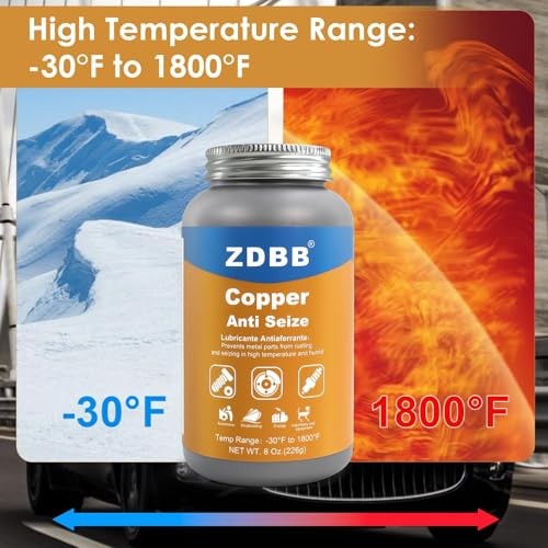ZDBB Copper Anti-Seize Grease 8oz Brush Top Bottle-5