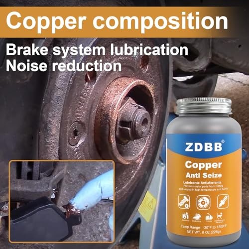 ZDBB Copper Anti-Seize Grease 8oz Brush Top Bottle-6