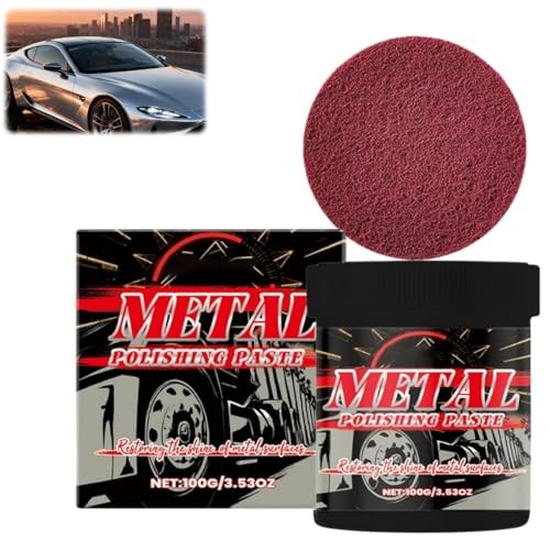 Haiyox 100g Metal Polish Paste with Sponge — image 1