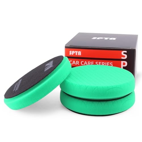 SPTA 3-Pack Green T120 Heavy-Cut Foam Polishing Pads, 5.5 inch — image 1