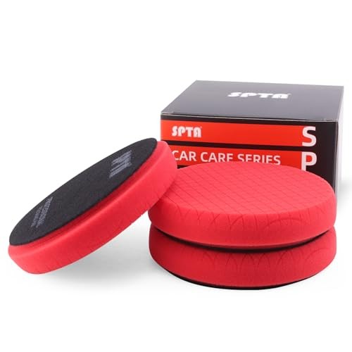 SPTA Red Ultra-Fine Finishing Pad, 3 Pack, 5.5 inch — image 1
