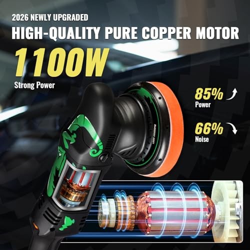 BATOCA T1 dual action polisher specifications and variable speed controls