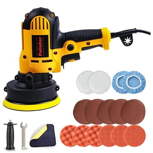 Womaike-Garden 700W Rotary Car Polisher Kit, 500 to 3600 RPM, 19 Accessories — image 1