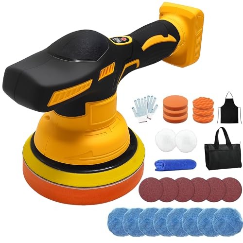 L1NXIXI Cordless Car Polisher for Dewalt 18V Battery, 6 inch Orbital Polisher Kit, 8-Speed, Battery Not Included — image 1