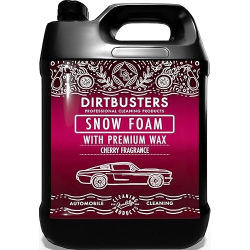 Dirtbusters Snow Foam Car Shampoo and Wax, 5L, Cherry — image 1