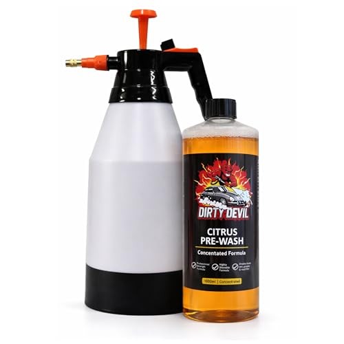 DIRTY DEVIL Ultra Concentrated Citrus Pre Wash 1L with 1.5L Pressure Sprayer — image 1