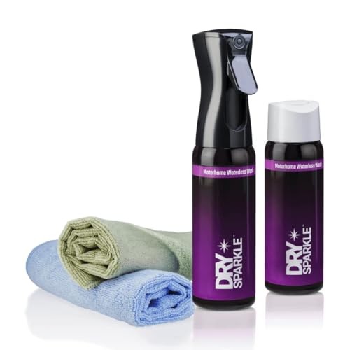DrySparkle Waterless Motorhome Cleaner Kit, 600ml with Microfibre Cloths — image 1