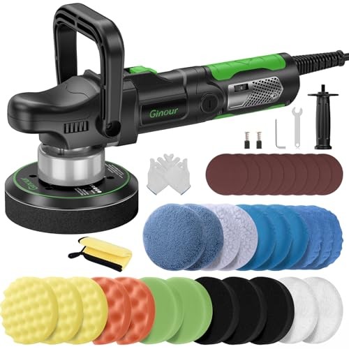 Ginour 1050W Dual Action Car Polisher with 6 Speeds and 150mm Disc — image 1