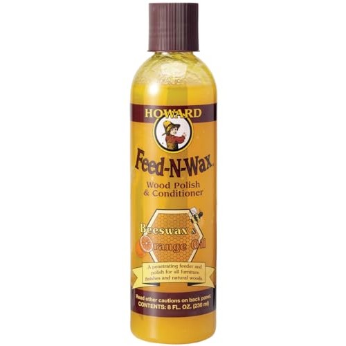 HOWARD Feed-N-Wax Wood Polish and Conditioner, Beeswax and Orange Oil, 236 ml Pack of 1 — image 1