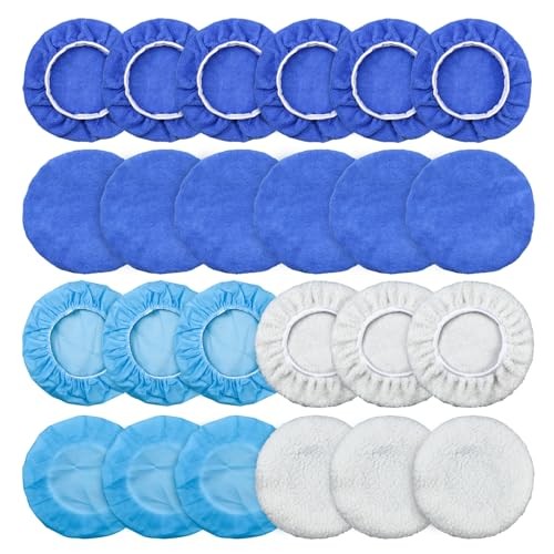 Ikosora 24-piece car polishing pad hood set, 9-10 inch — image 1