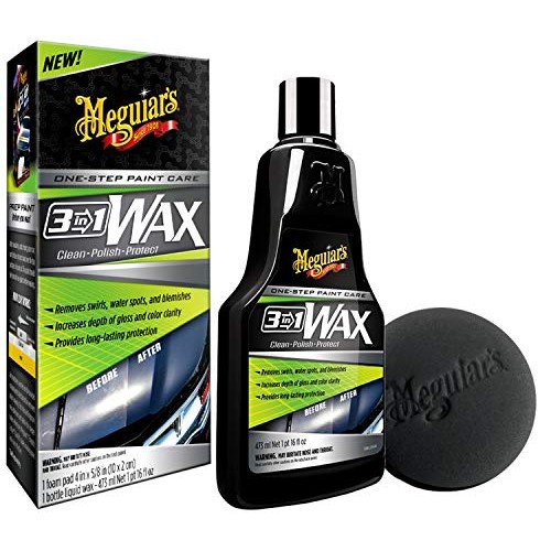 Meguiar's 3in1 Car Wax 473ml, Clean, Polish and Protect — image 1