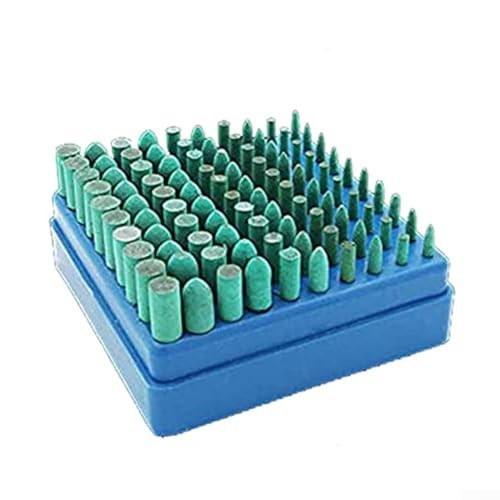 EasyByMall 100-Piece Rubber Polishing Kit for Rotary Tools — image 1