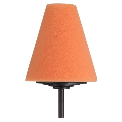 sourcing map Orange Cone Buffing Polishing Pad with 1/4 inch Shank — image 1