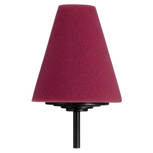 sourcing map Red Cone Buffing Polishing Pad with 1/4" Shank — image 1